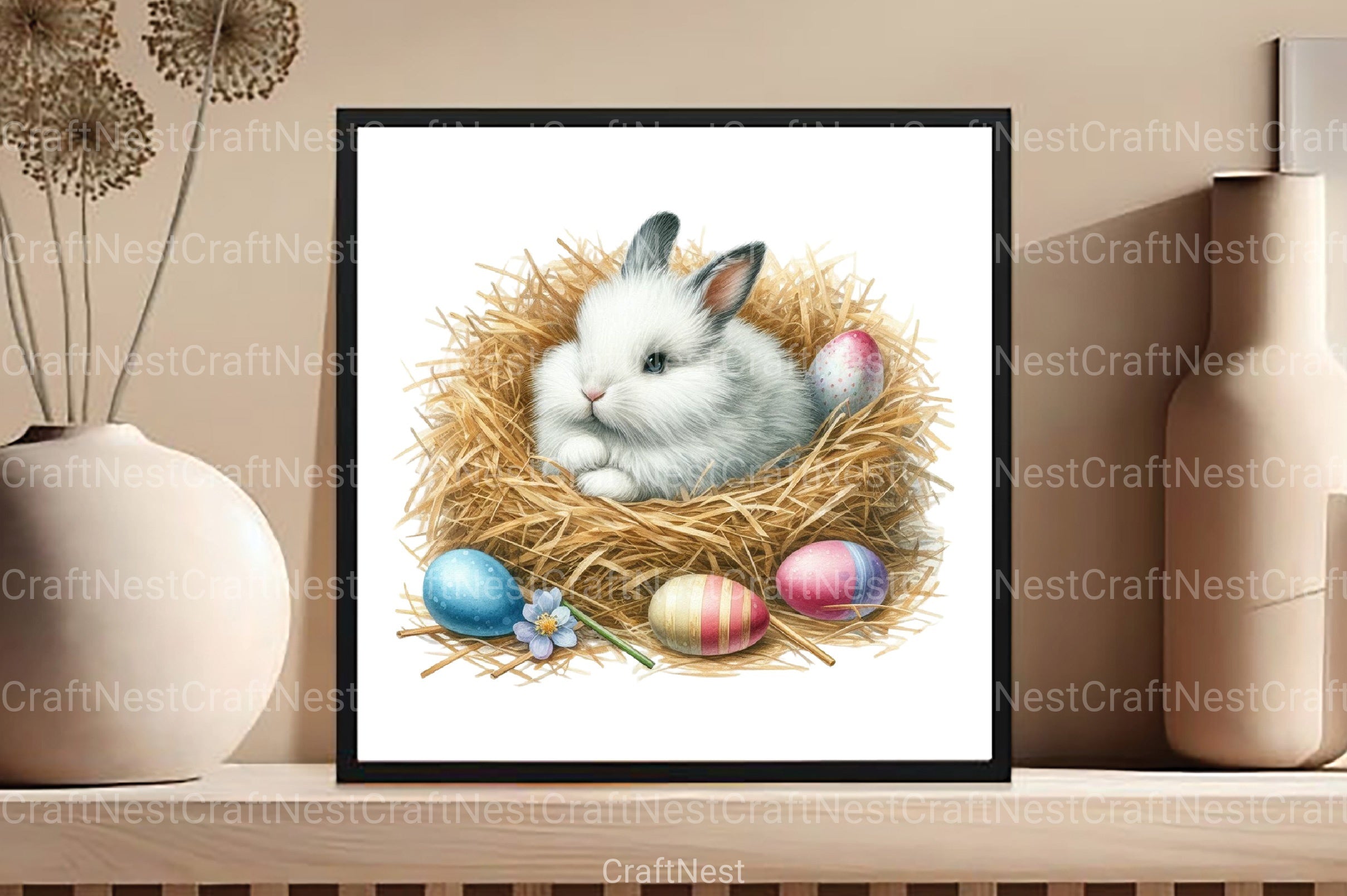 Country Farmhouse Easter Clipart Bundle 2 - CraftNest - Digital Crafting and Art