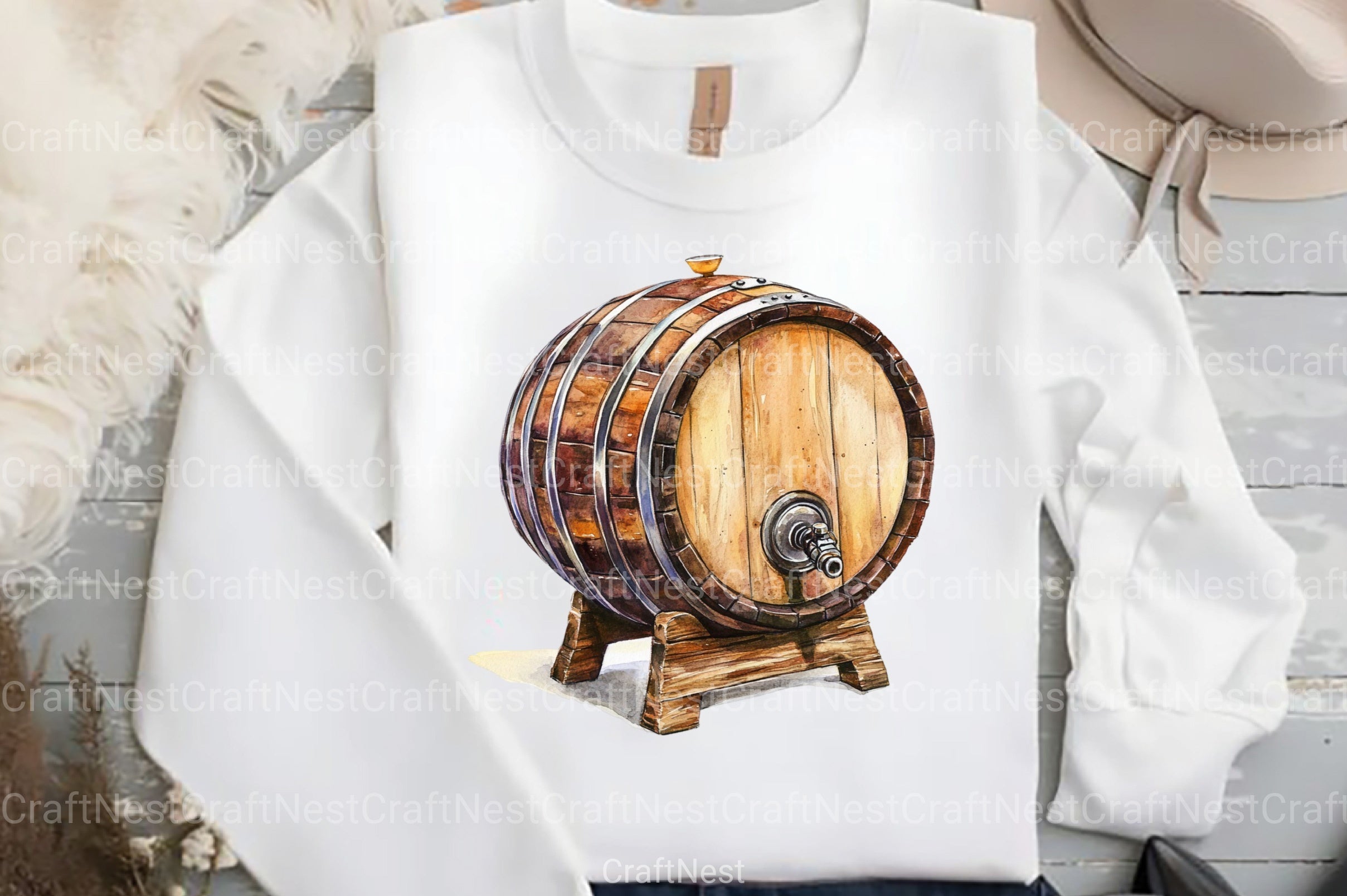 Vintage Summer Beer Clipart Bundle 2 - CraftNest - Digital Crafting and Art