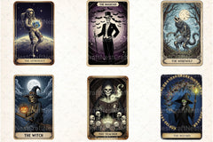 Funny Halloween Tarot Card Clipart Bundle - CraftNest - Digital Crafting and Art