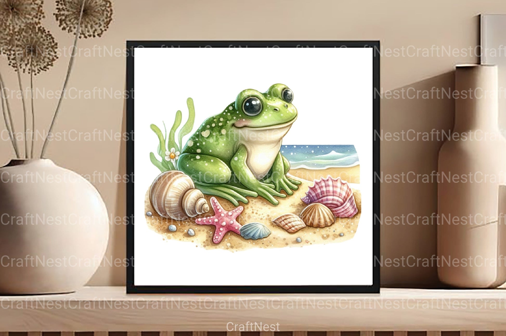 Frog Summer Clipart Bundle 1122 - CraftNest - Digital Crafting and Art