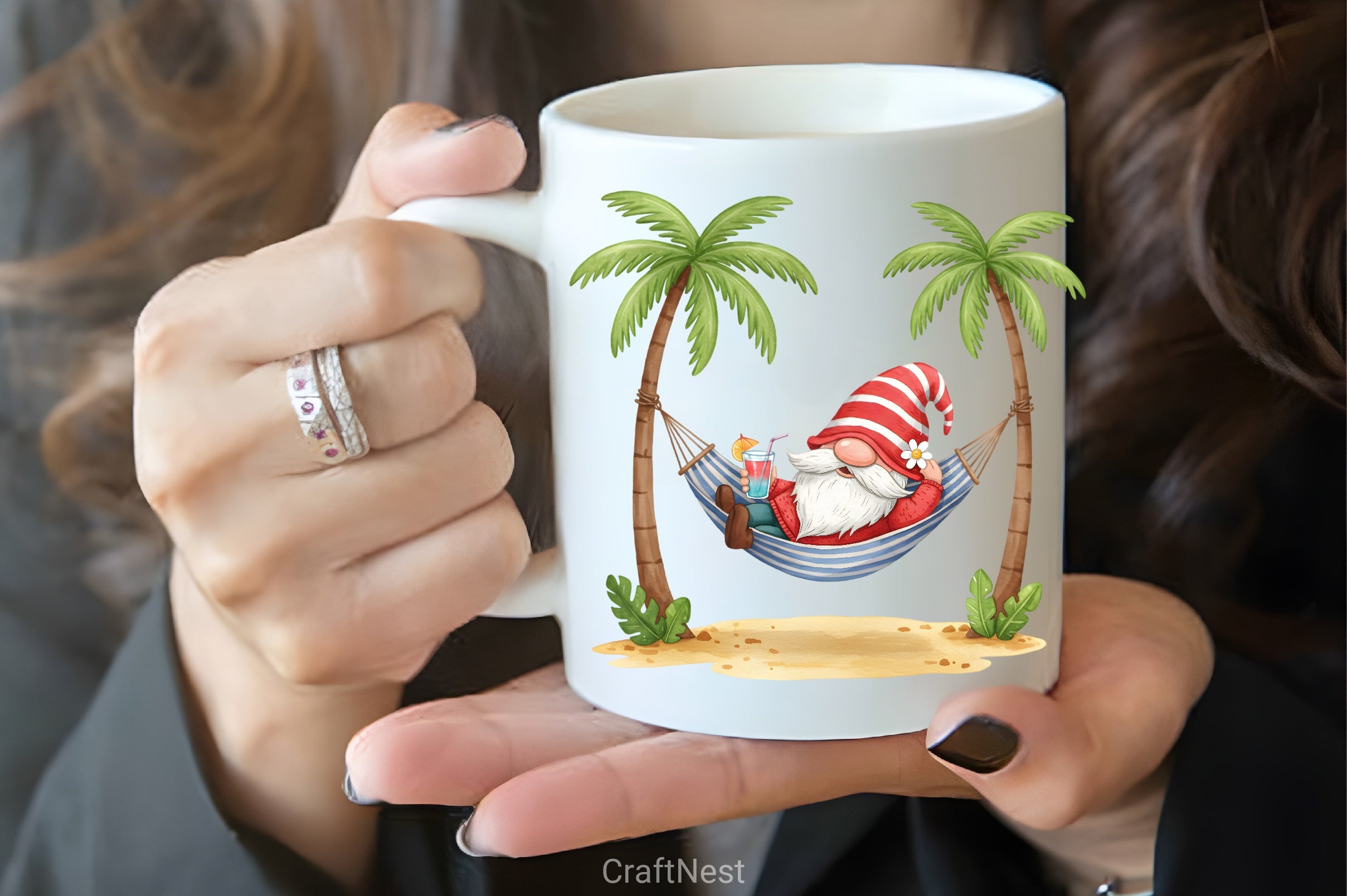 Hammock Time Summer Gnome Clipart Bundle - CraftNest - Digital Crafting and Art