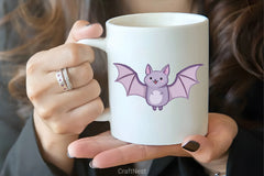 Purple Bat Cartoon Clipart Bundle - CraftNest - Digital Crafting and Art