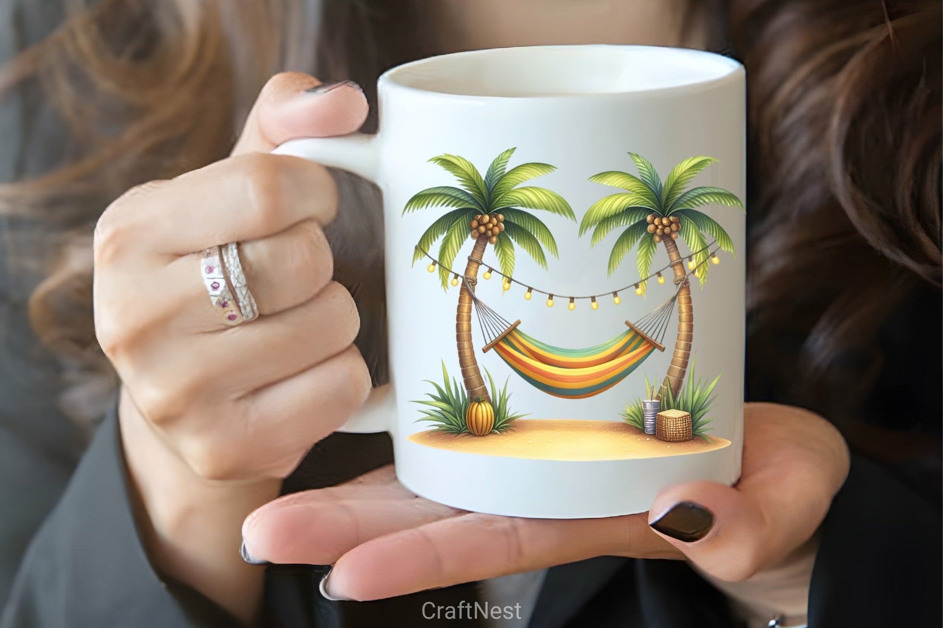 Mediterranean Lemon Beach Clipart Bundle - CraftNest - Digital Crafting and Art