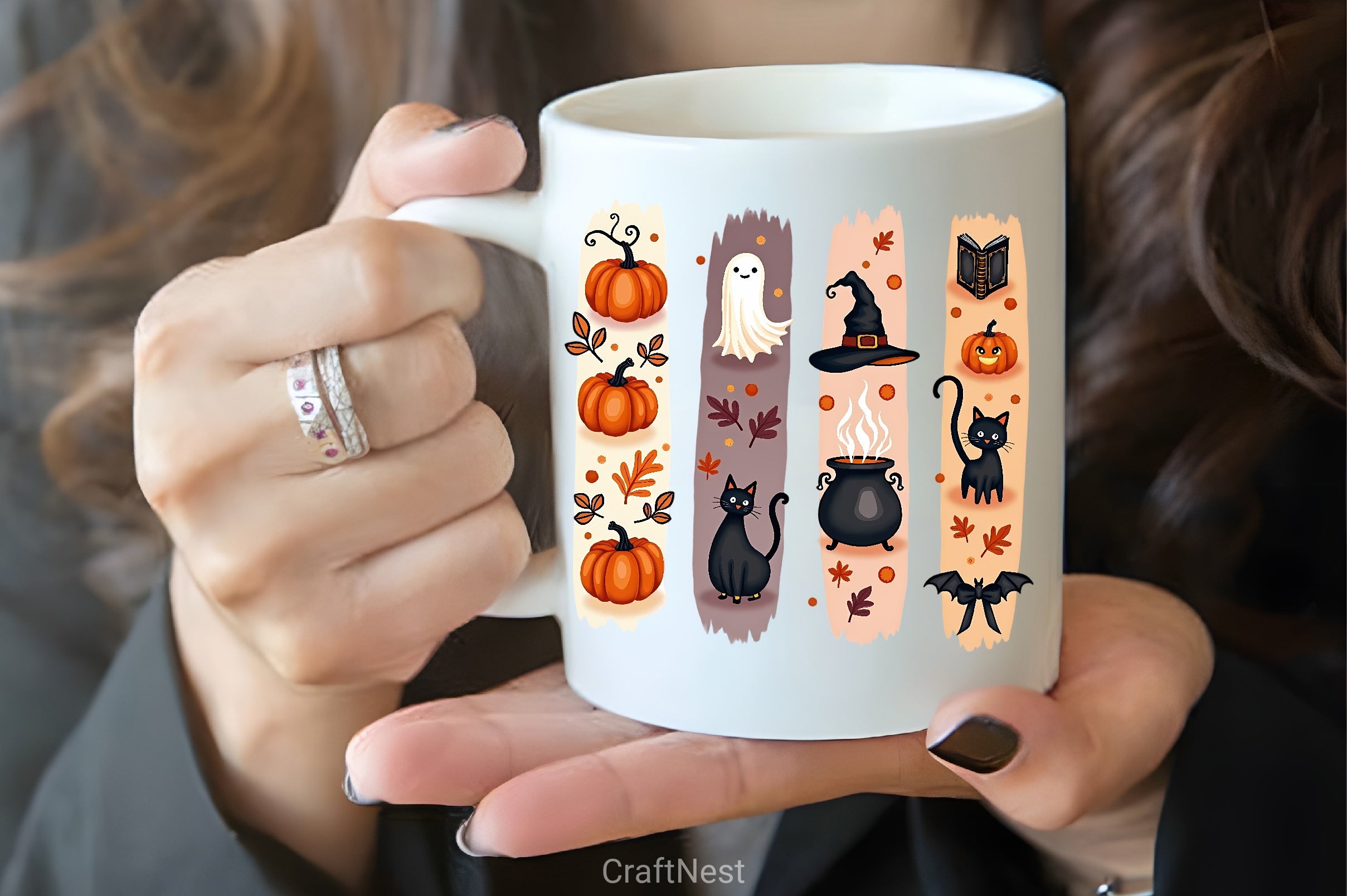 Halloween Brushstroke Collage Clipart Bundle - CraftNest - Digital Crafting and Art