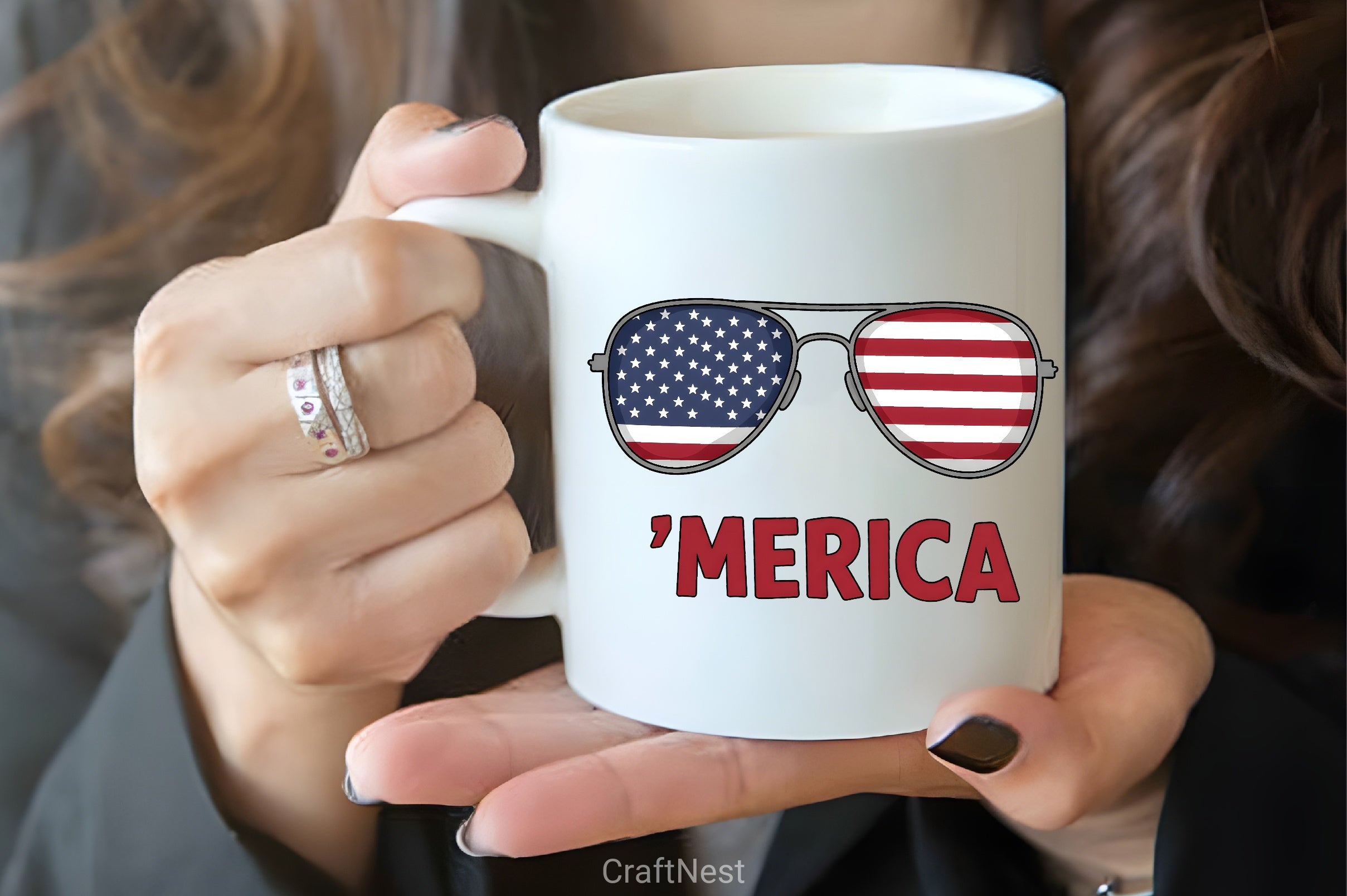 4th of July Merica Glasses Shirt Clipart Bundle 5 - CraftNest - Digital Crafting and Art
