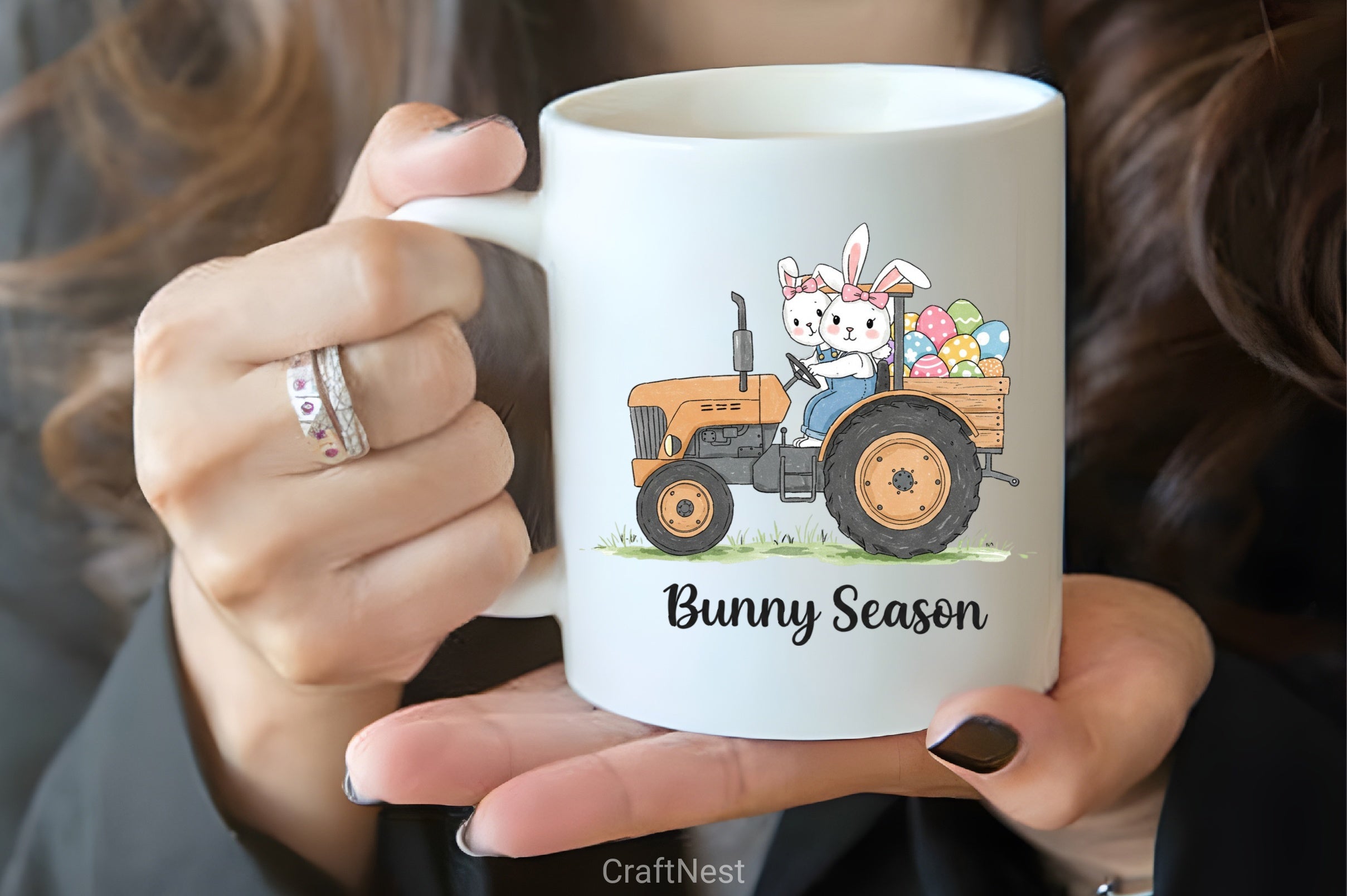 Easter Tractor Farm Clipart Bundle - CraftNest - Digital Crafting and Art