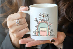 Cute Pink Floral Backpack Clipart Bundle - CraftNest - Digital Crafting and Art