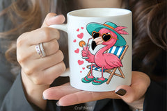 Cute Flamingo Clipart Bundle 4 - CraftNest - Digital Crafting and Art