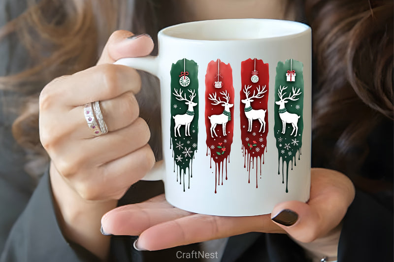 Christmas Reindeer Clipart Bundle 5 - CraftNest - Digital Crafting and Art