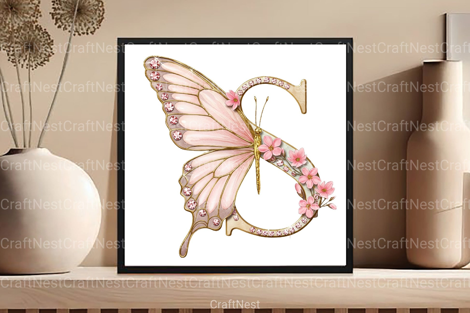 Butterfly Alphabet Clipart Bundle 99 - CraftNest - Digital Crafting and Art