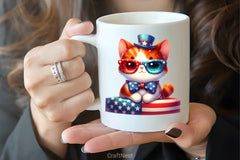 4th of July Cat Clipart Bundle - CraftNest - Digital Crafting and Art