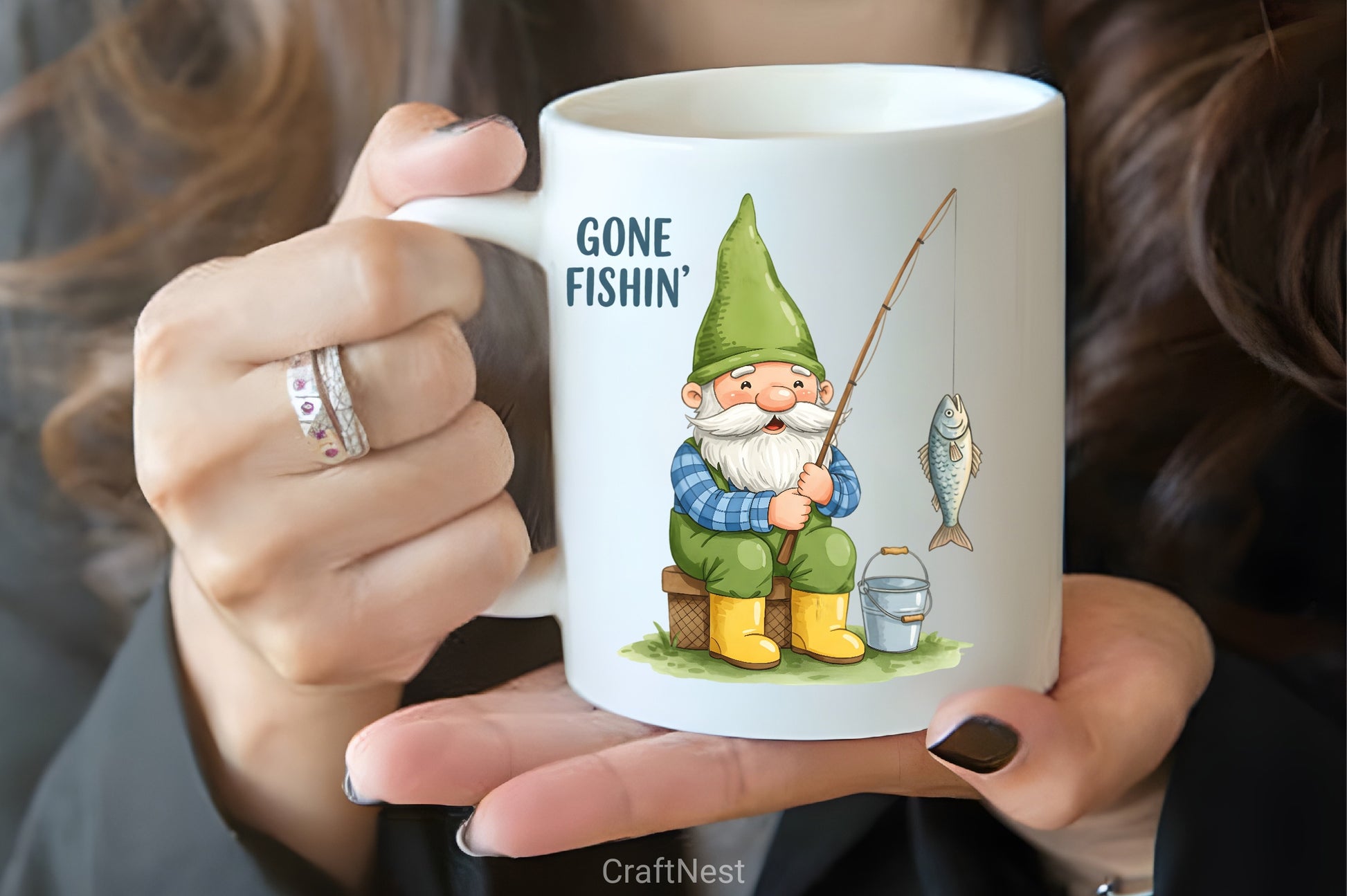 Gone Fishin' Summer Gnome Clipart Bundle - CraftNest - Digital Crafting and Art
