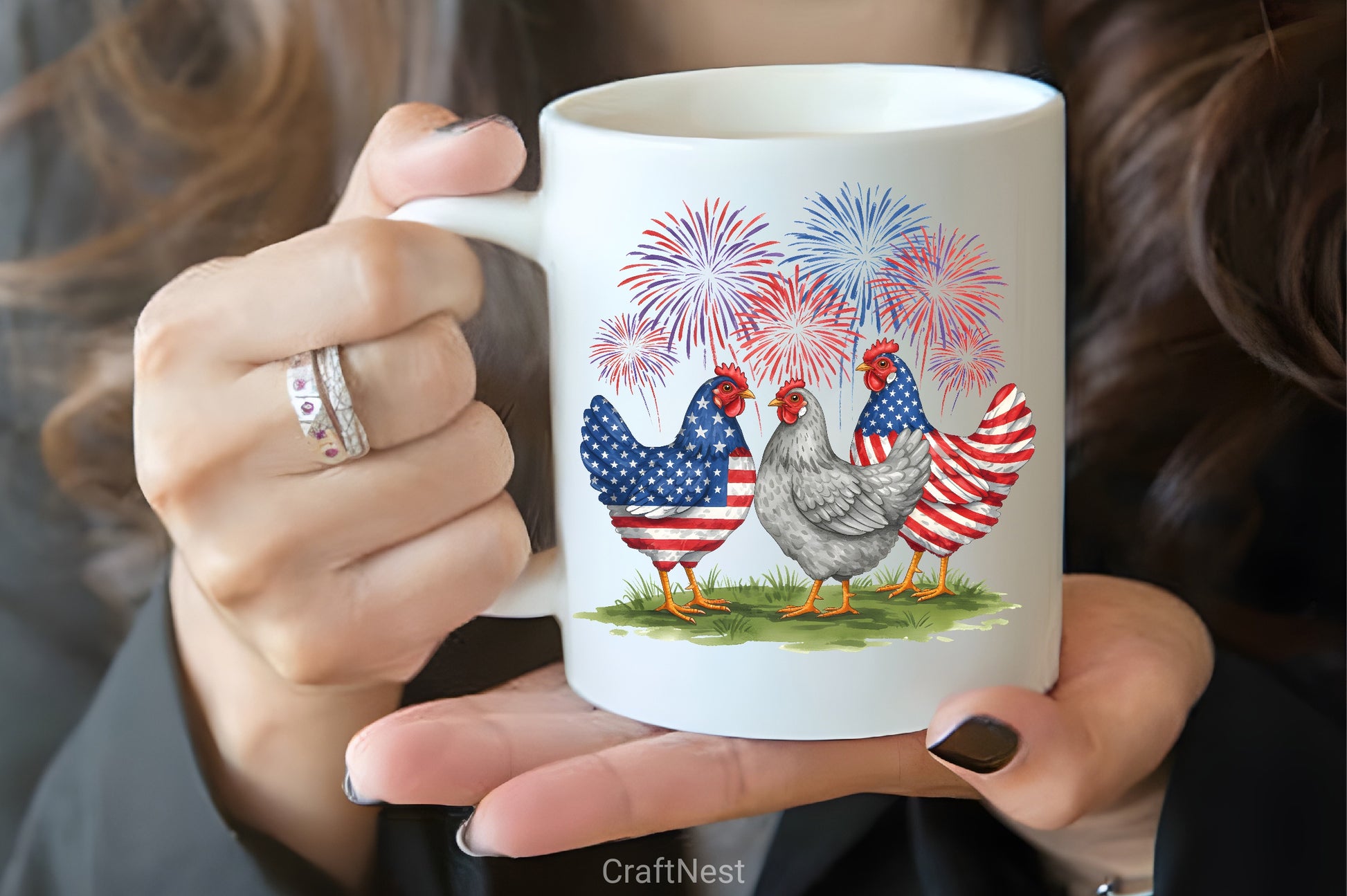 4th of July Chicken Clipart Bundle - CraftNest - Digital Crafting and Art