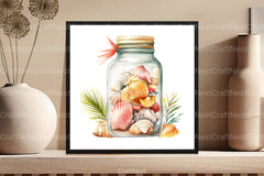 Ocean Sea Shell Clipart Bundle 99 - CraftNest - Digital Crafting and Art