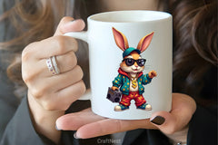 Hip Hop Bunny Easter Clipart Bundle 3 - CraftNest - Digital Crafting and Art