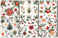 Christmas Seamless Patterns Digital Paper - CraftNest - Digital Crafting and Art