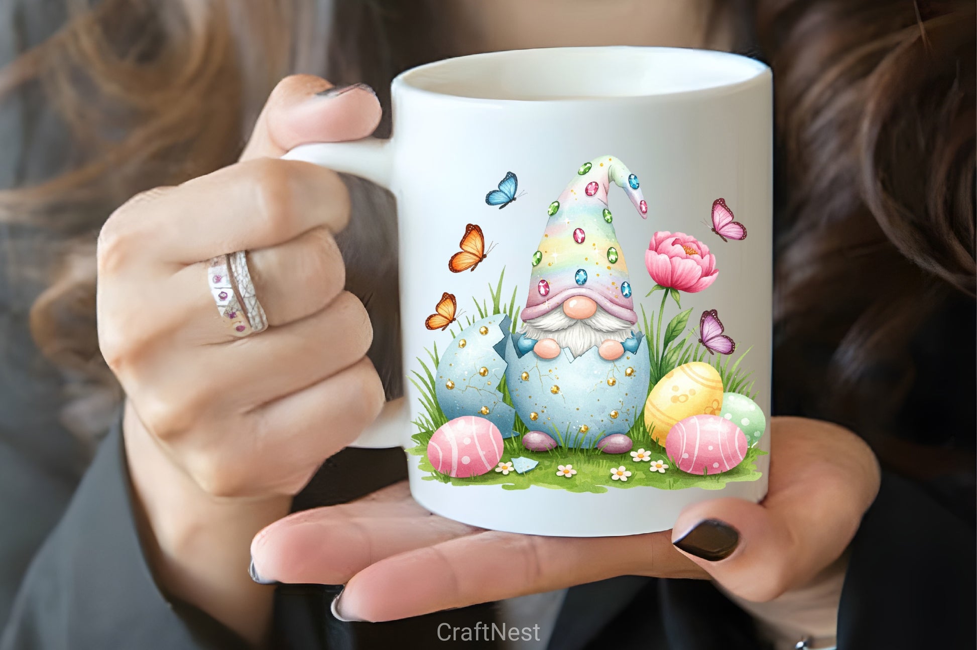 Easter Egg Gnome Clipart Bundle 1 - CraftNest - Digital Crafting and Art