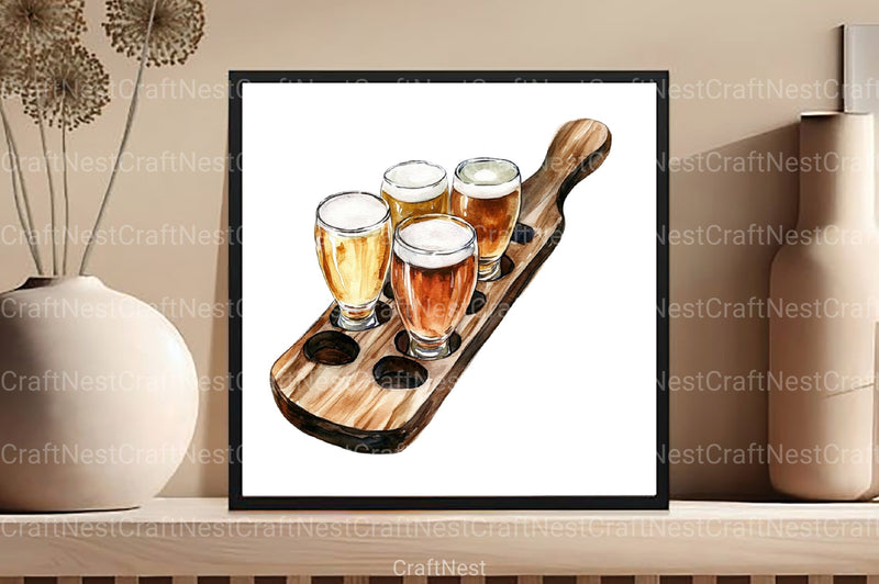 Vintage Summer Beer Clipart Bundle 2 - CraftNest - Digital Crafting and Art