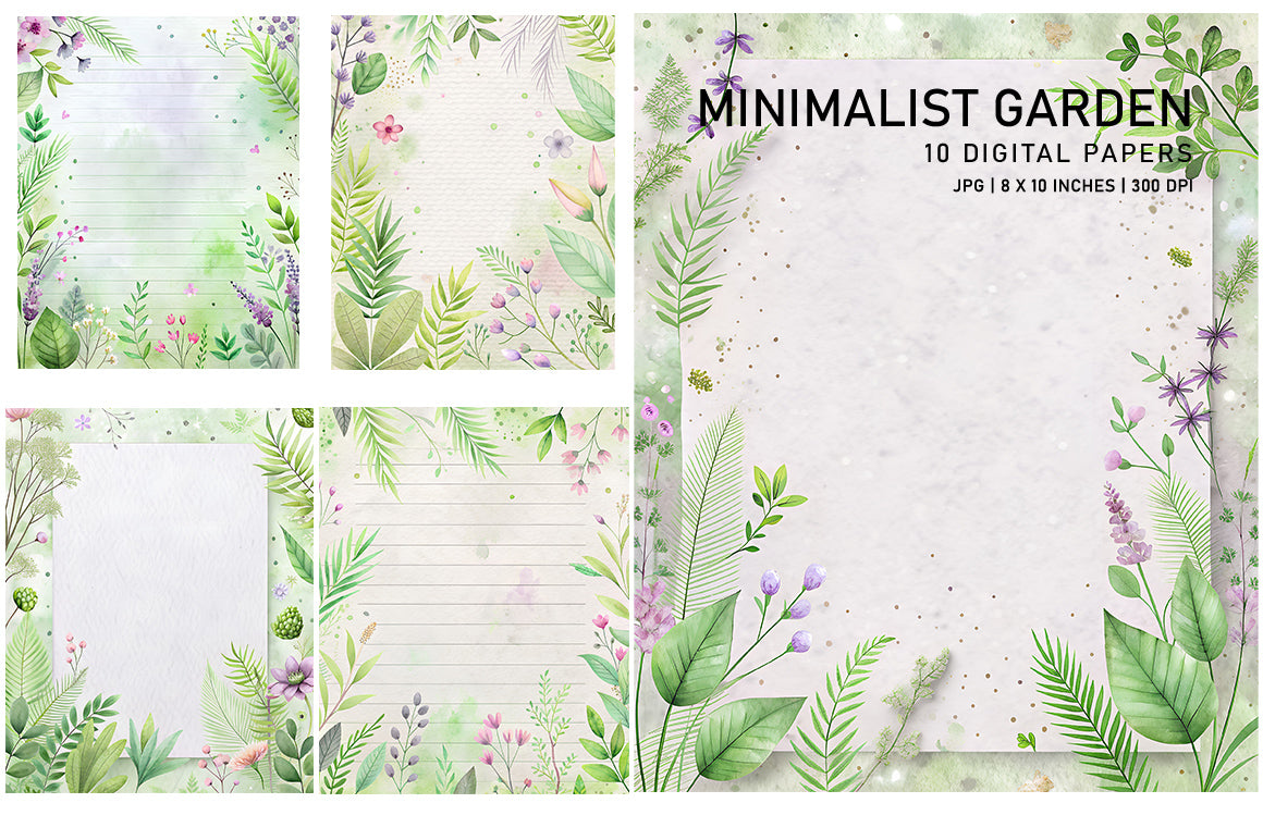Minimalist Garden Papers