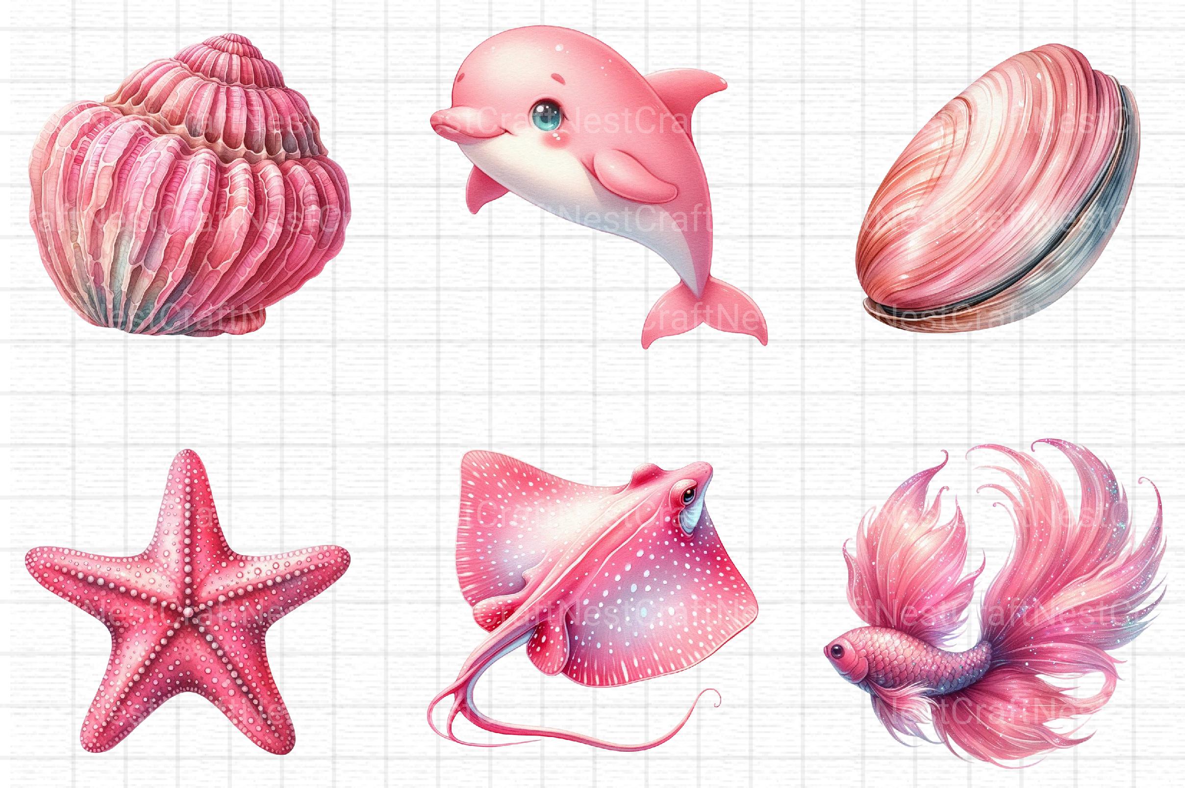 Sea Animals Clipart - CraftNest - Digital Crafting and Art