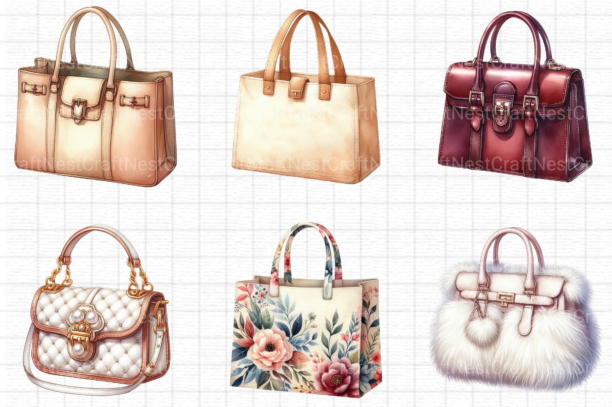 Womens Bags Clipart Bundle - CraftNest - Digital Crafting and Art