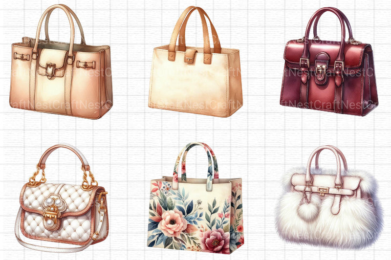 Womens Bags Clipart Bundle - CraftNest - Digital Crafting and Art
