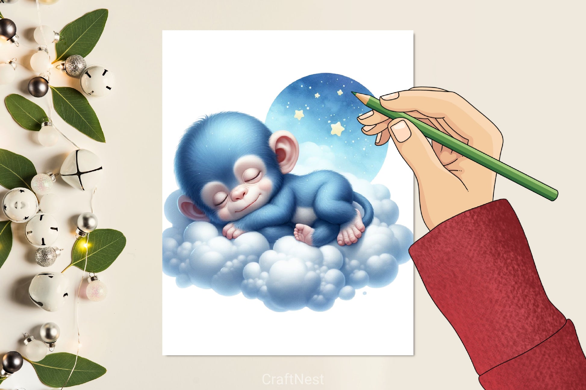 Pastel Blue Baby Animals Clipart Bundle - CraftNest - Digital Crafting and Art