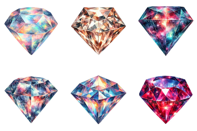 Diamond Clipart Bundle - CraftNest - Digital Crafting and Art
