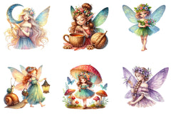 Boho Woodland Fairy Clipart - CraftNest - Digital Crafting and Art