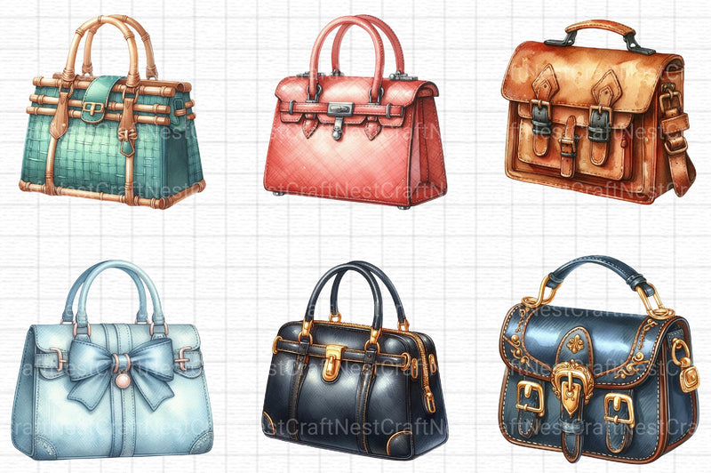 Womens Bags Clipart Bundle - CraftNest - Digital Crafting and Art