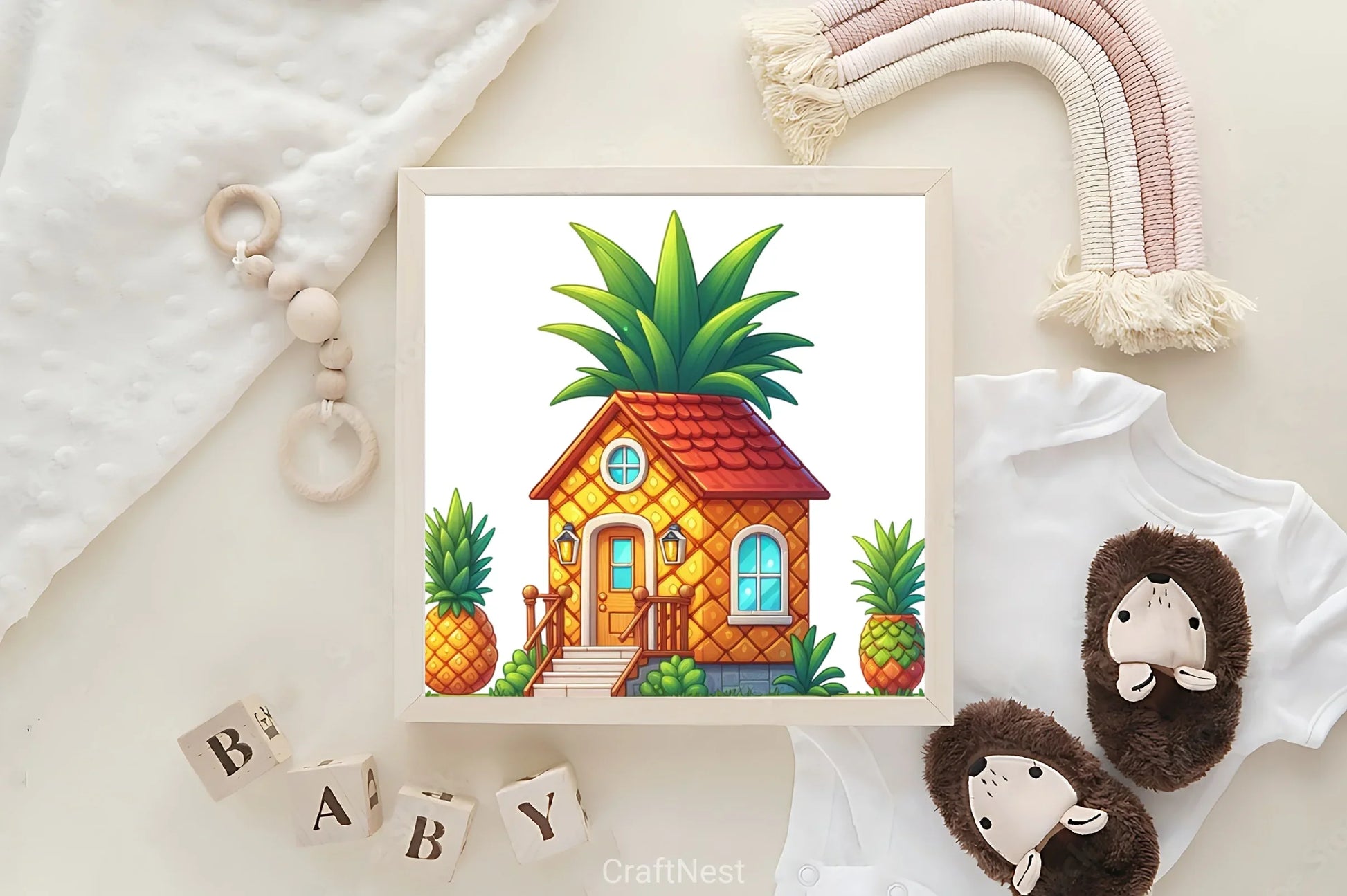 Pineapple House Clipart Bundle - CraftNest - Digital Crafting and Art