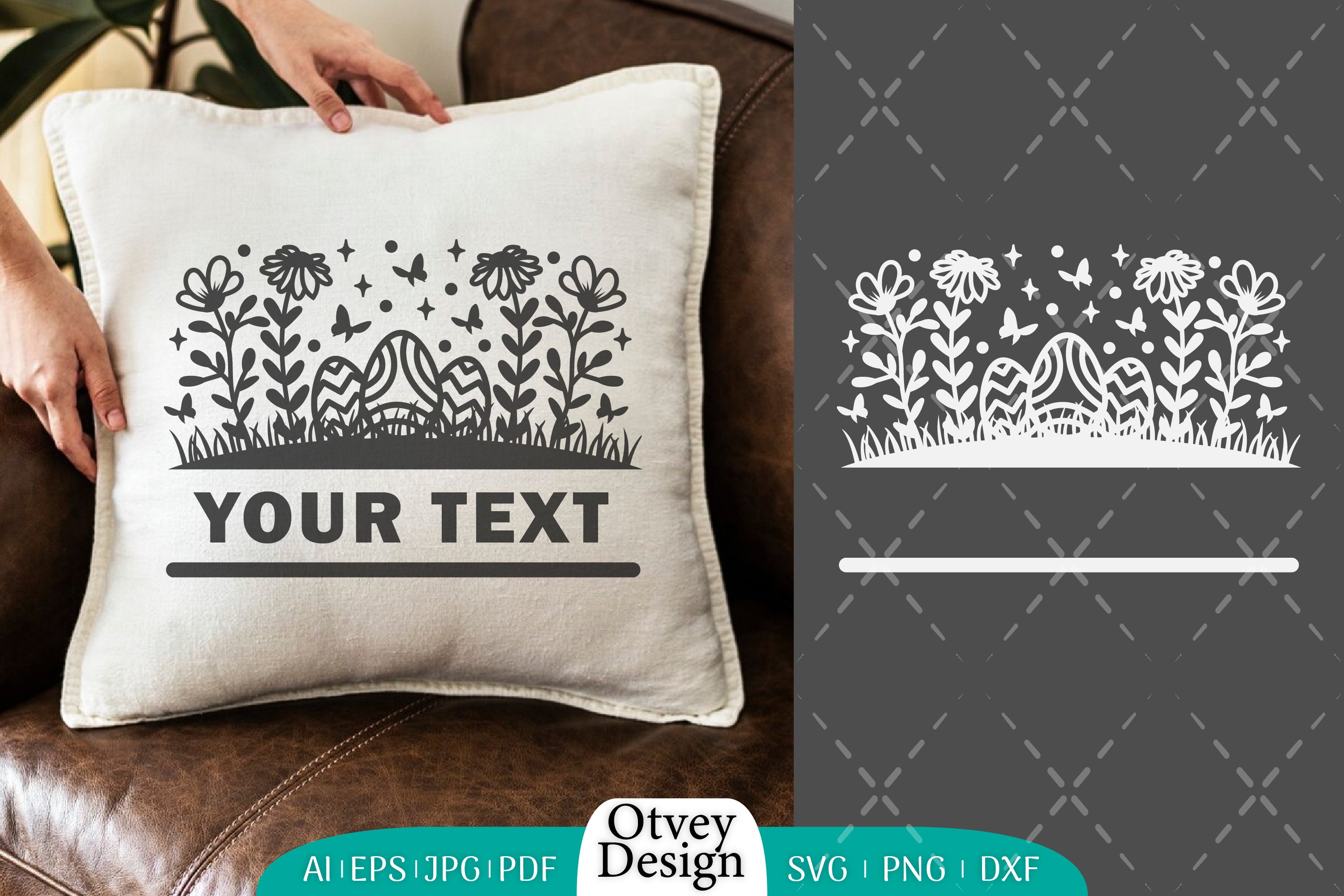 Easter Bunny Garden Scene SVG Bundle 9 - CraftNest - Digital Crafting and Art