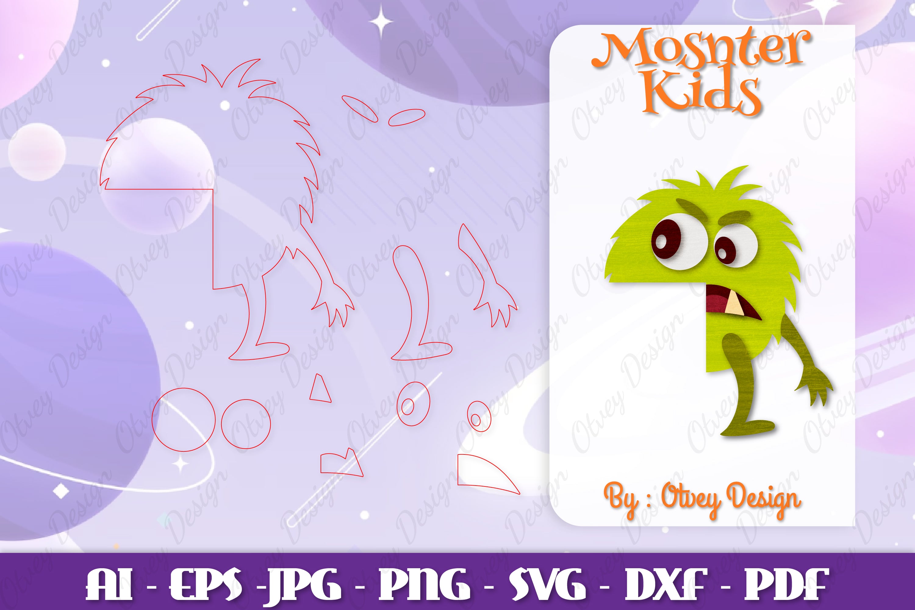 Monster Kids Corner Door Lasercut SVG Bundle 10 - CraftNest - Digital Crafting and Art