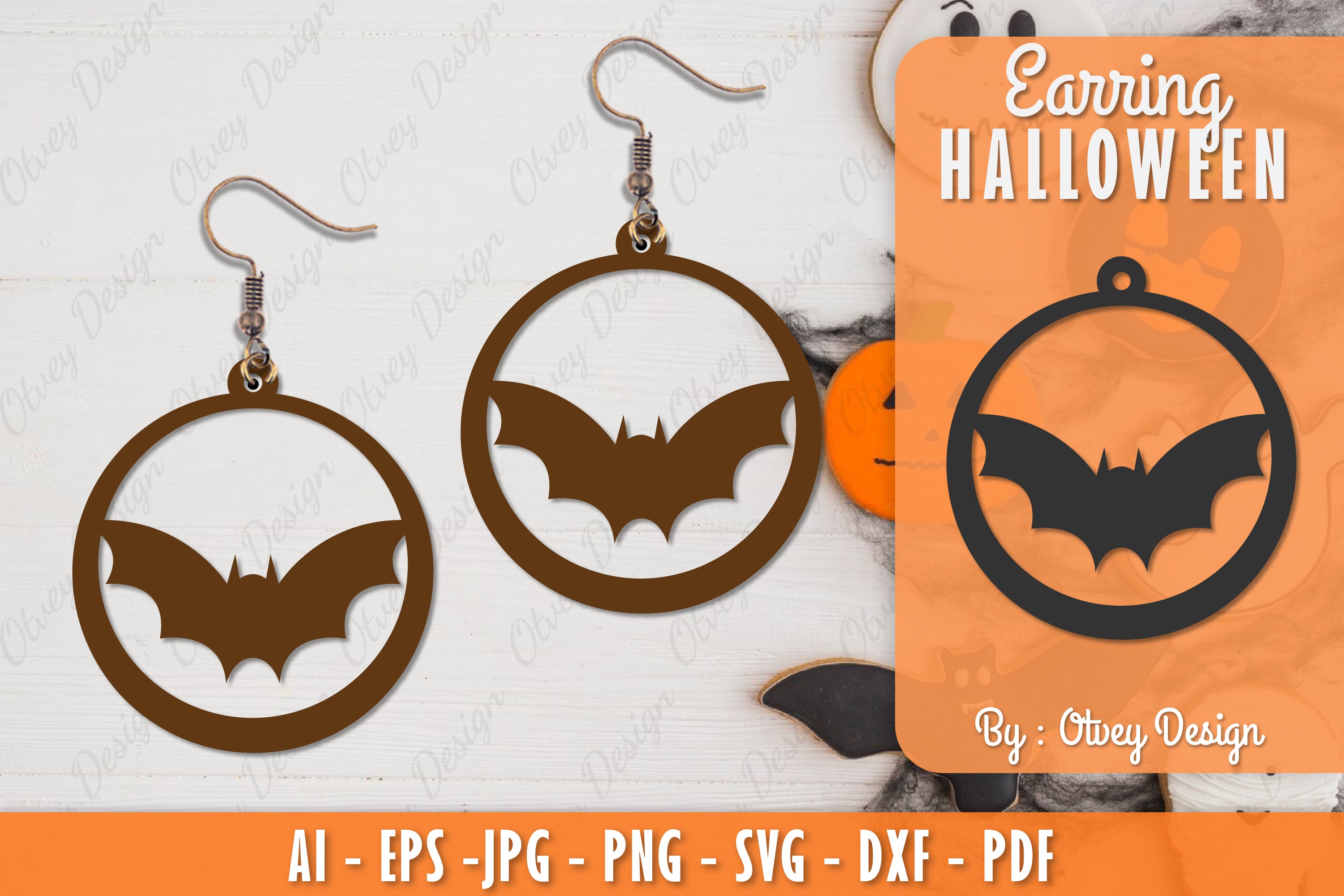 Earring Halloween Lasercut SVG Bundle 176 - CraftNest - Digital Crafting and Art