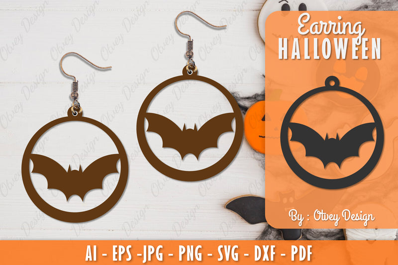 Earring Halloween Lasercut SVG Bundle 176 - CraftNest - Digital Crafting and Art
