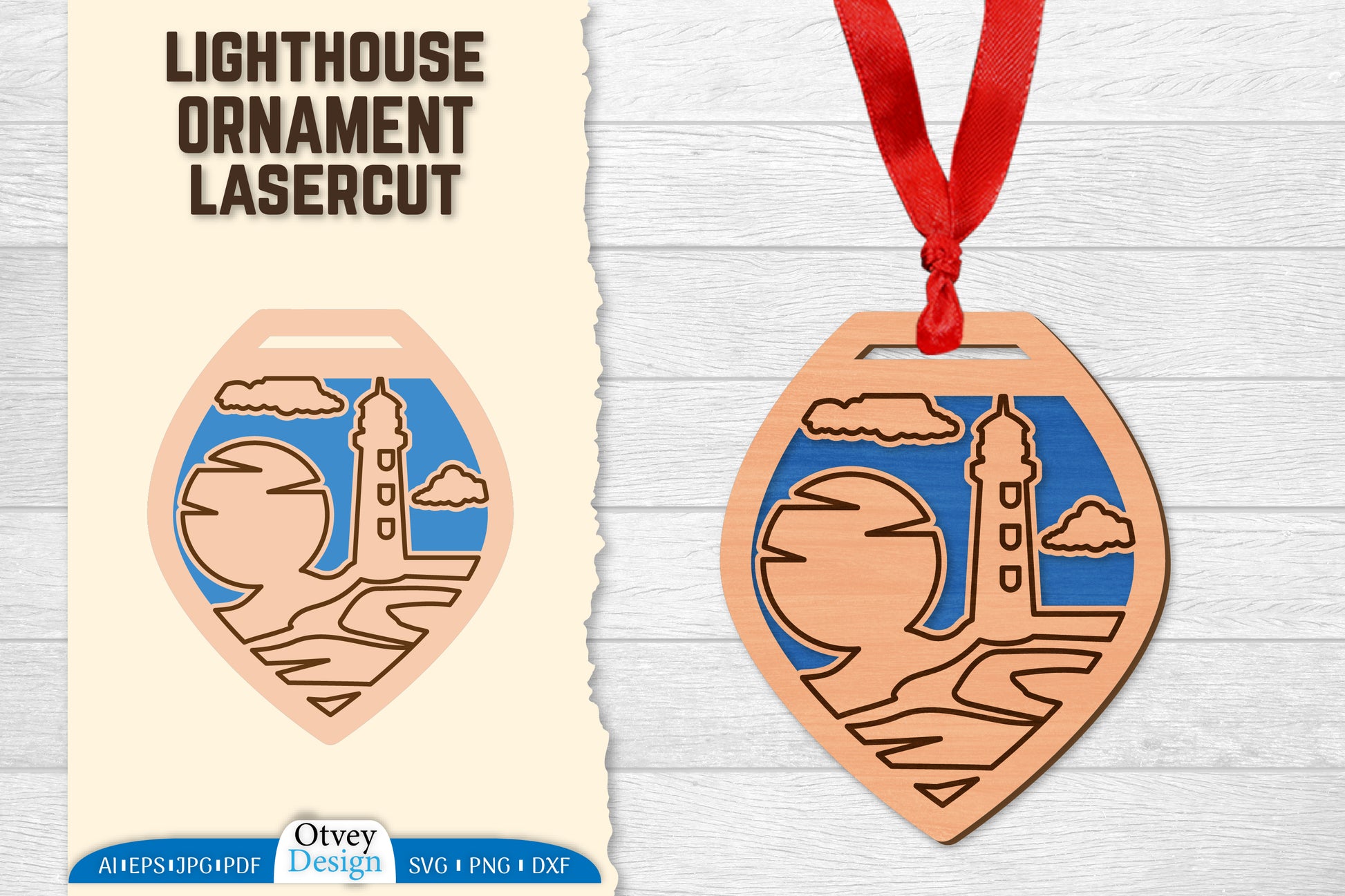 Lighthouse Lasercut Ornament SVG Bundle 76 - CraftNest - Digital Crafting and Art
