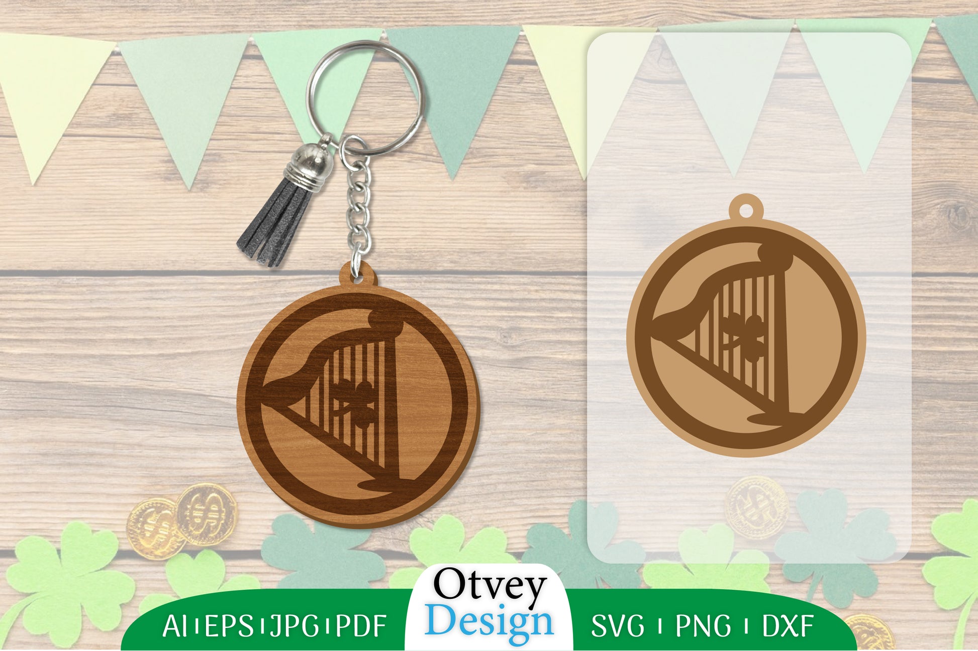 St Patrick's Day Keychain SVG Bundle 21 - CraftNest - Digital Crafting and Art