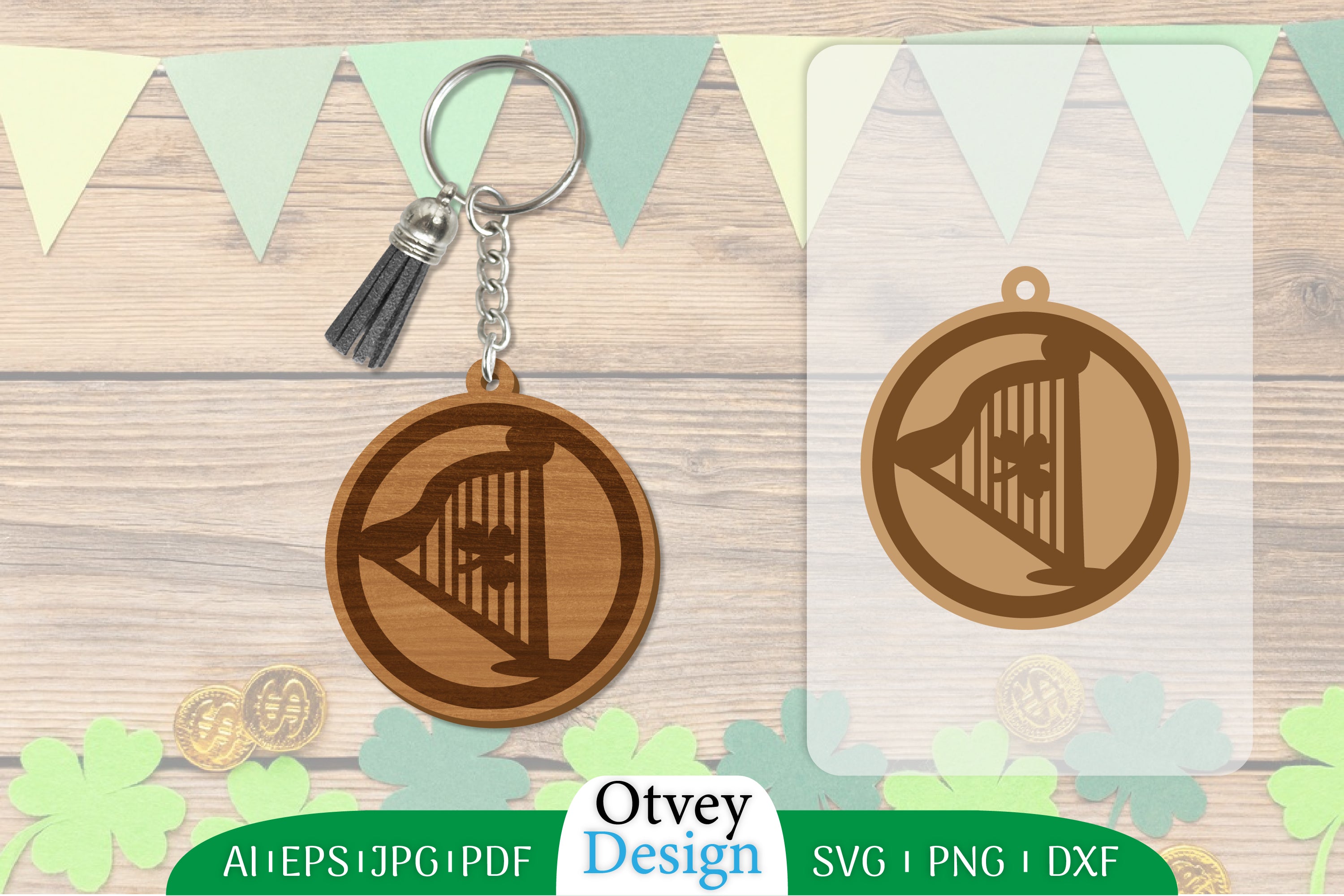 St Patrick's Day Keychain SVG Bundle 21 - CraftNest - Digital Crafting and Art