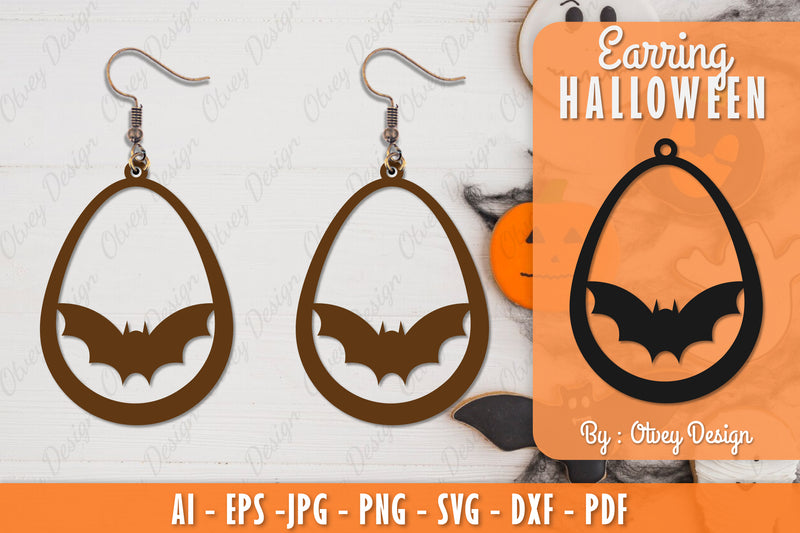Earring Halloween Lasercut SVG Bundle 89 - CraftNest - Digital Crafting and Art