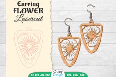 Earring Flower Lasercut SVG Bundle 69 - CraftNest - Digital Crafting and Art
