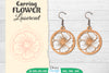 Earring Flower Lasercut SVG Bundle