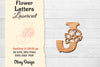 Flower Letters Laser Cut File SVG Bundle