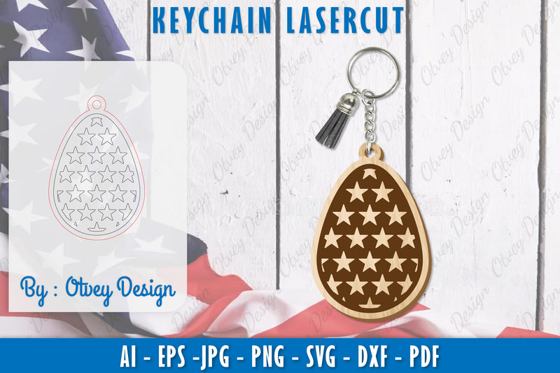 4th of July Keychain SVG Bundle 23 - CraftNest - Digital Crafting and Art