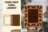 Floral Lasercut 2 Frame Photo SVG Bundle