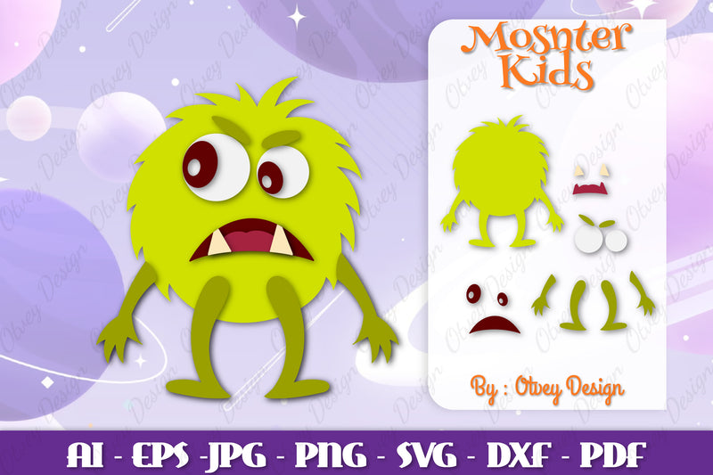 Monster Kids SVG Bundle 10 - CraftNest - Digital Crafting and Art