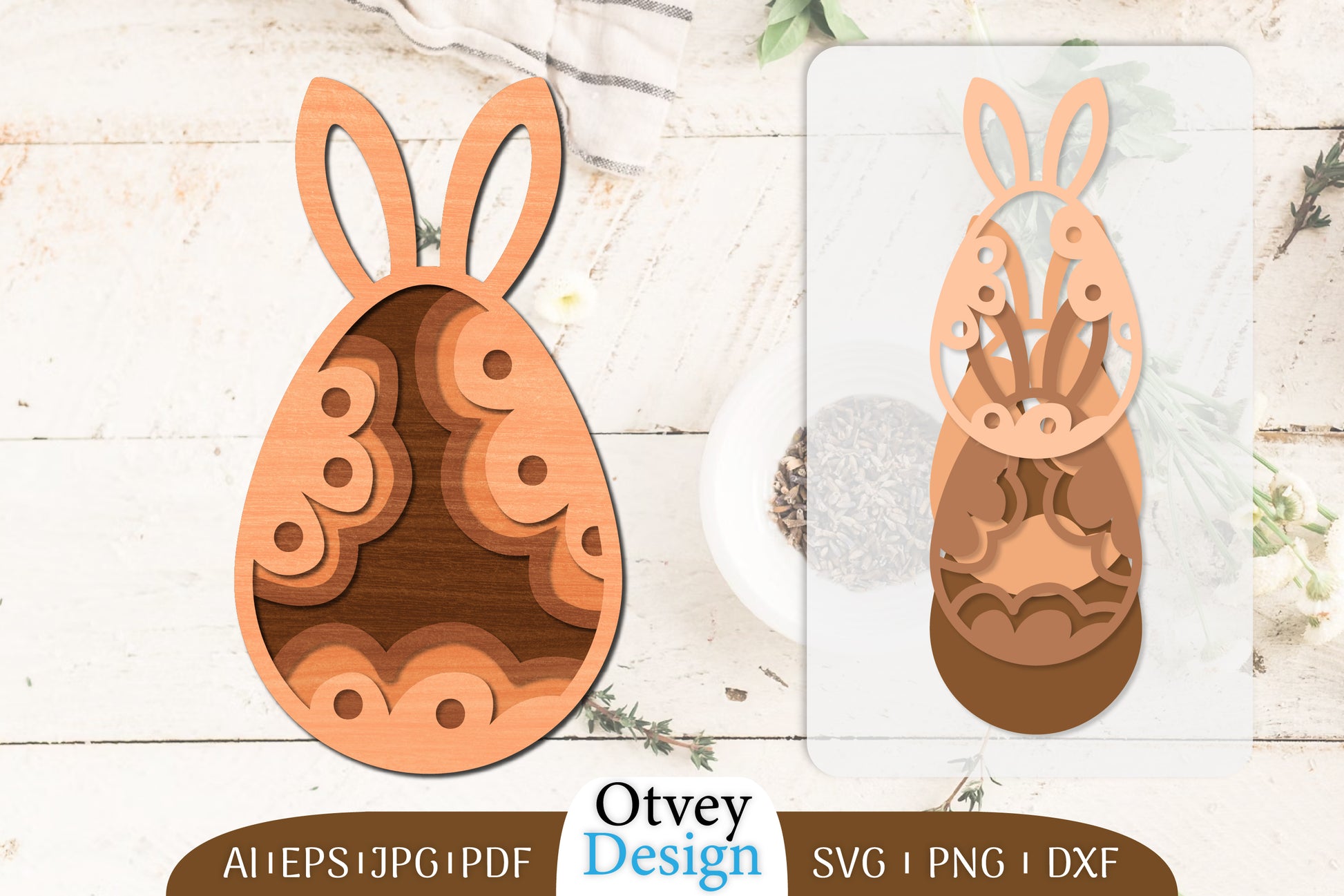 Easter Eggs Lasercut SVG Bundle 2 - CraftNest - Digital Crafting and Art