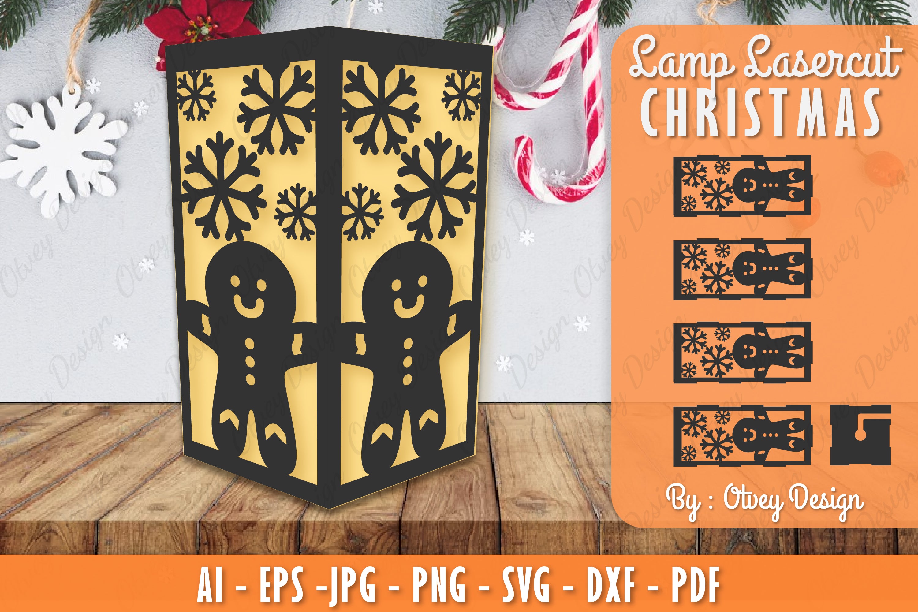 Christmas Lamp Lasercut SVG Bundle 2 - CraftNest - Digital Crafting and Art