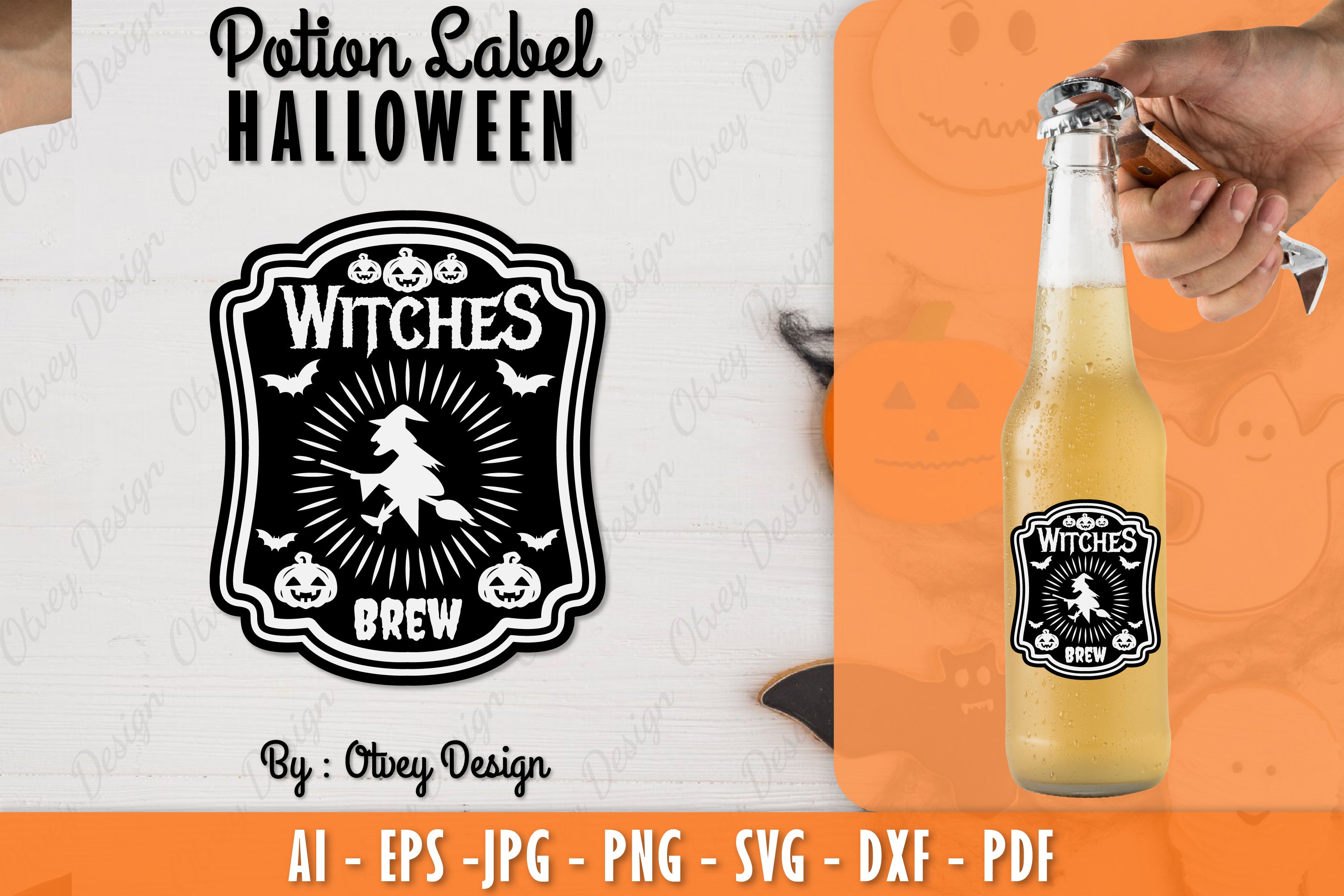 Halloween Potion Label SVG Bundle 22 - CraftNest - Digital Crafting and Art