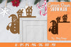 Snowman Door Corner Lasercut SVG Bundle
