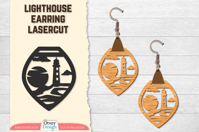 1967 Lighthouse Earring Lasercut SVG Bundle - CraftNest - Digital Crafting and Art